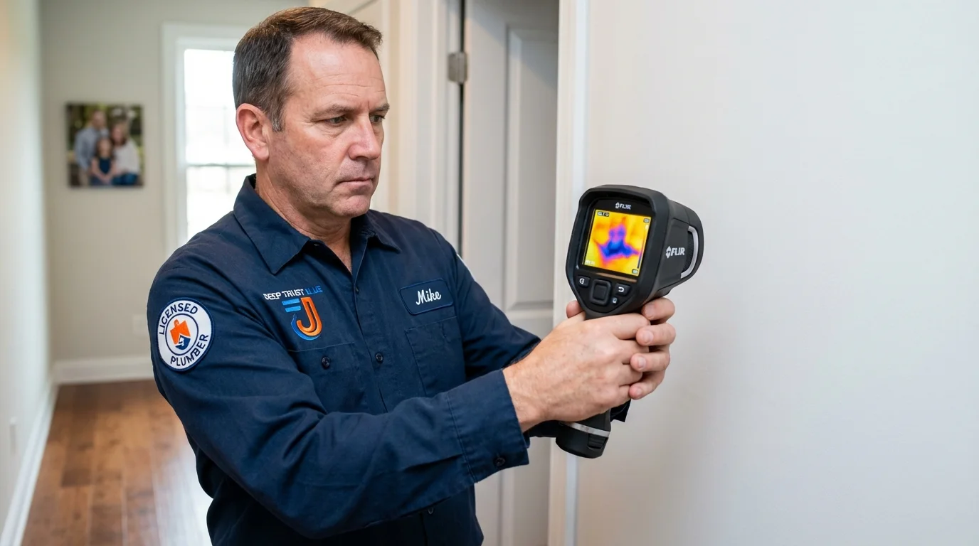 Thermal imaging leak detection by Johns Plumbing LLC in Bellport